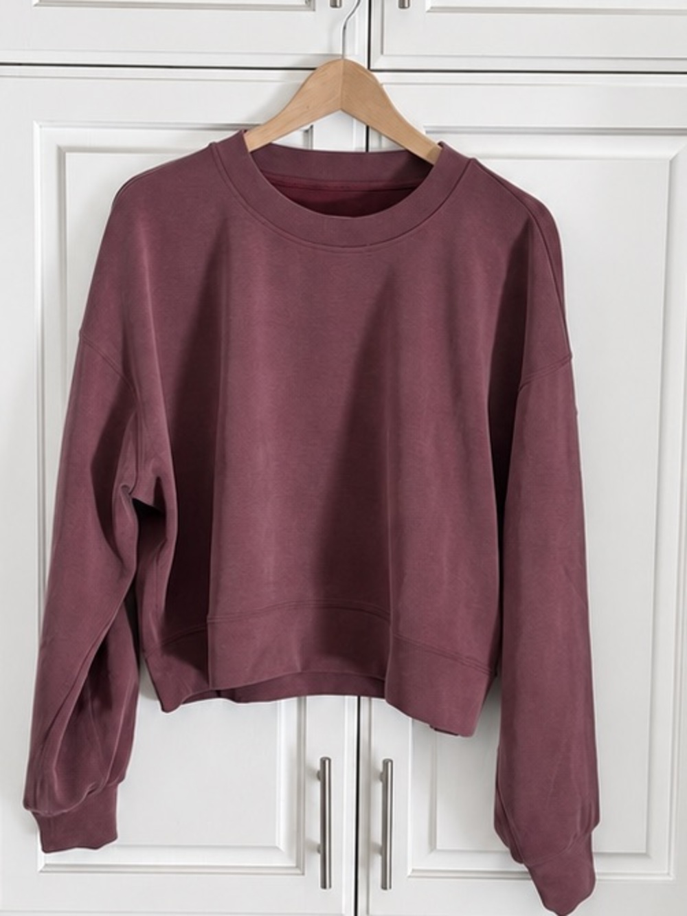 LULULEMON Women's Steady State SuperLoft Crew in Burgundy size MED